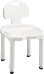 Bath Seat and Shower Chair with Back for Seniors, Bath Chair for Elderly, Disabl - Picture 1 of 12