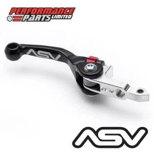 Palanca de freno delantera corta irrompible negra ASV F4 para KTM 50 SX 2016 - Imagen 1 de 6