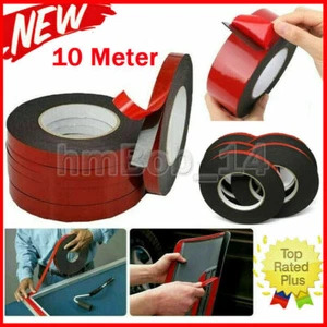 6-20MM Doppelseitiges Klebeband Acrylic Plus stark klebend schwarz 10 Meter - Bild 1 von 12