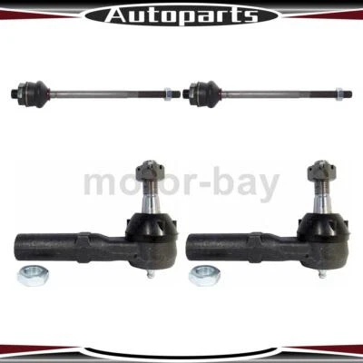 Extremo de varilla de amarre interior exterior 4 piezas para GMC Sierra 3500 2001 2002 2003 2004 2005 2006 Foto 1 de 3