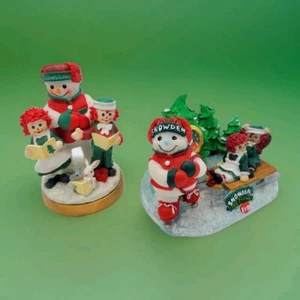 Vintage 1990's Snowden & Friends, Raggedy Ann & Andy Lot Figure, Cookie Press - Picture 1 of 11