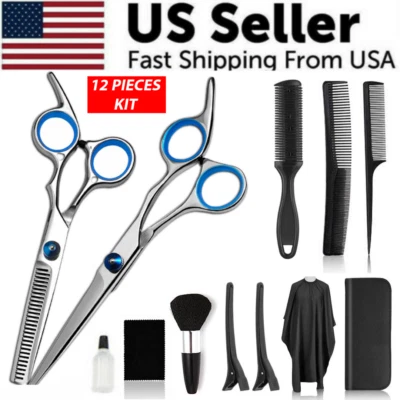 Conjunto para cortar pelo para barberia corte de pelo salão Barbería tijeras Bata 12p - Imagem 1 de 4