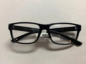 New POLO RALPH LAUREN PH2237U 5523 Black Frame Eyeglasses Demo Lens 55-16-145 - Picture 1 of 6