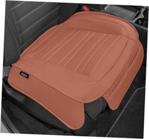  Seat Cover for Cars Trucks SUV, Faux Leather Padded 1 x Front Seat Cover Brown - Picture 1 of 7