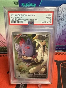 N's Zorua 189 Sv: Scarlet & Violet Promo Cards Holo PSA 9 - Picture 1 of 2