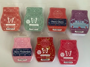 Scentsy Holiday Wax Bars Lot Of 7 Merry Wonderland, Cozy Cranberry And More - Picture 1 of 10