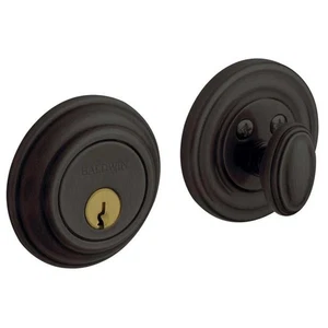 Baldwin 8231102 Estate Traditional Deadbolt, 2-1/8" Door Prep Oil Rubbed Bronze - Picture 1 of 1