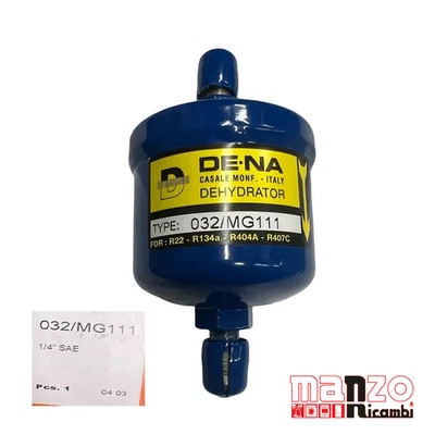 FILTRO DISIDRATATORE A SETACCIO MOLECOLARE DENA MG111 1/4" IMPIANTI FRIGO - Immagine 1 di 2