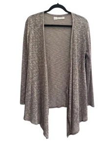 NWT Volcom Women Medium Open Cardigan Sweater Wrap Taupe Sheer Lightweight #4686 - Picture 1 of 14