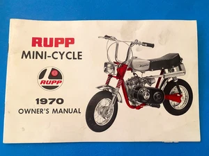 1970 MINI BIKE MINI CYCLE OWNERS MANUAL - Bild 1 von 12