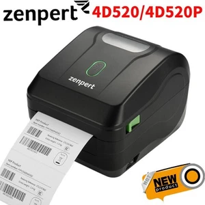 Zenpert 4D520/4D520P 203DPI Direct Thermal Barcode Lable Printer With USB Cable - Afbeelding 1 van 7