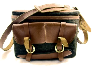 VINTAGE DIAMOND BARCELONA SERIE BL-4 RINDSLEDER KAMERATASCHE FÜR SLR DSLR - Bild 1 von 9