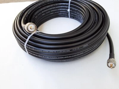 Times Microwave LMR-400DB  Direct Bury Ham/CB Coax 100ft w/PL-259 MADE IN USA! - Image 1 of 2