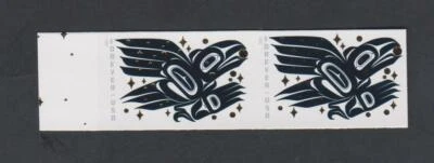 2021 US Raven Story Imperf Forever Stamps Pair Scott 5620a No Die Cuts NDC - Image 1 of 2