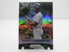 RICKEY HENDERSON 2015 PRIZM CAMO PRIZM #124/199- ATHLETICS!!
