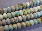 Nevada FOX Mine Boulder TURQUOISE 6mm Rondelle BEADS 16" Strand 100+cts
