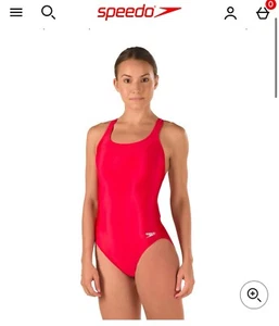Speedo Pro LT Super Back Swimsuit One Piece Womens Size 30. Color Team Red - Picture 1 of 7