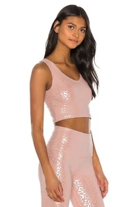 Beyond Yoga DI4487 Tanque Recortado Abatible Trasero Tintado Rosa Leopardo Talla S $70 ¡NUEVO! - Imagen 1 de 3