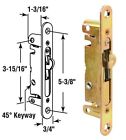 Sliding Glass Patio Door Mortise Latch With 45 Degree Keyway