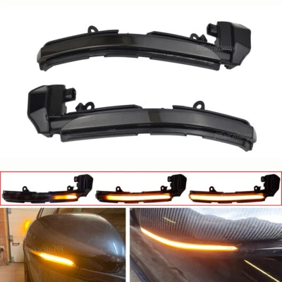 Luz de señal de giro LED dinámica 2 piezas para Jaguar XK XKR X150 2007 2008 2009-2014 Foto 1 de 4