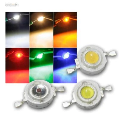 WORLD-TRADING-NET Highpower LED 1 Watt, versch. Farben, Power Emitter Chip, Hochleistungs LEDs 1W