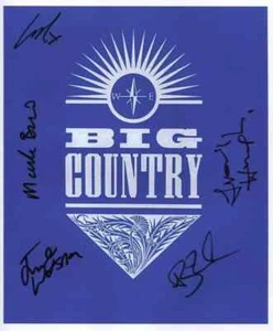 Big Country (British Band) 8" x 10" Foto handsigniert 2024 + COA Garantie - Bild 1 von 2