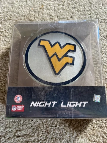 West Virginia Logo Glass Night Light NCAA WV Cover
