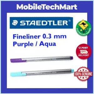 STAEDTLER◉#334 334 TRIPLUS FINELINER PEN◉0.3mm FELT TIP◉PURPLE◉AQUA◉ART◉DESIGN◉ - Picture 1 of 1
