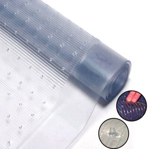 Vinyl Plastic Carpet Protector Clear Runner Mat Heavy Duty Home Office Mats 65cm - Picture 1 of 21