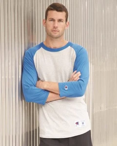 Raglan Baseball Champion T-Shirt T137 - Picture 1 of 5