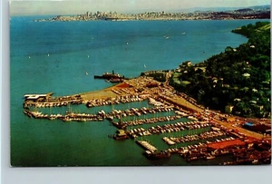 Vtg Aerial View of Sausalito California CA Unused Chrome Postcard - Picture 1 of 2