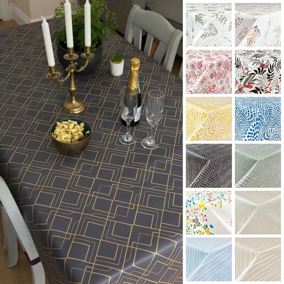 Tischdecke Wachstischtuch PVC Wachstischdecke Abwaschbar Tischläufer Küche Tisch - Bild 1 von 1