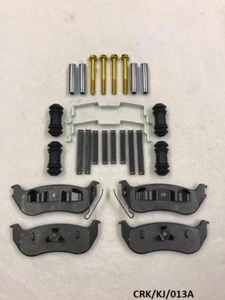 Rear Brake Pads & Fitting KIT for Jeep Cherokee Liberty KJ 2003-2007 CRK/KJ/013A - Picture 1 of 4