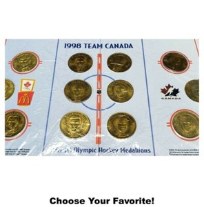 McDonald's 1997 Vintage Team Canada Olympic Coins-Pick!