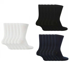 3x Pairs Unisex Kids School Uniform Plain Ankle Cotton Rich Socks 3-12 UK Size - Picture 1 of 4