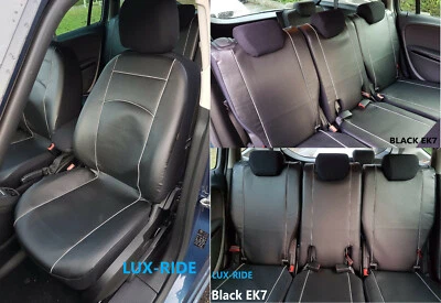 TAILORED SEAT COVERS For VAUXHALL ZAFIRA C 7 SEATS 2012-2018 ARTIFICIAL LEATHER - Image 1 of 4