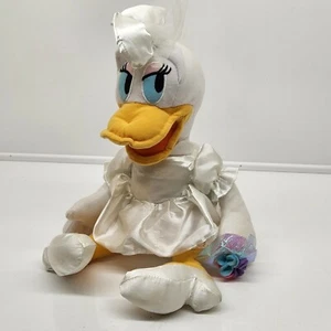 Disney The Toy Factory Plush Daisy Duck Bride Wedding Rare (G) - Picture 1 of 9