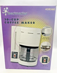 Toastmaster 438560 Coffee Maker 10 Cup White Vintage Retro Kitchen Appliance New - Picture 1 of 9