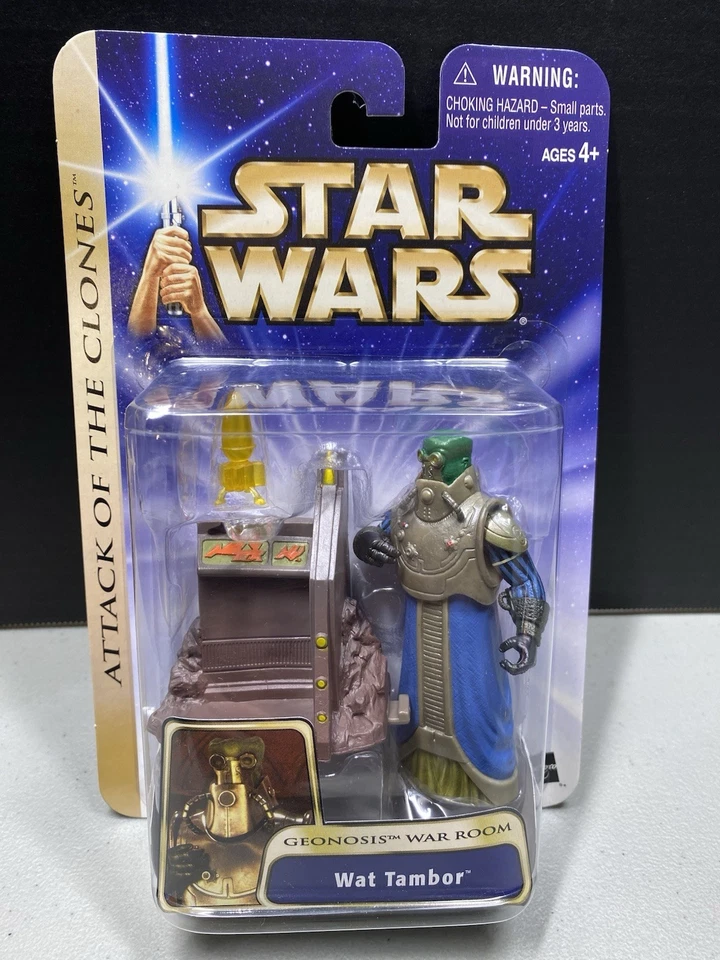 Hasbro Star Wars AOTC Geonosis War Room Wat Tambor Action Figure MOC Col. 2