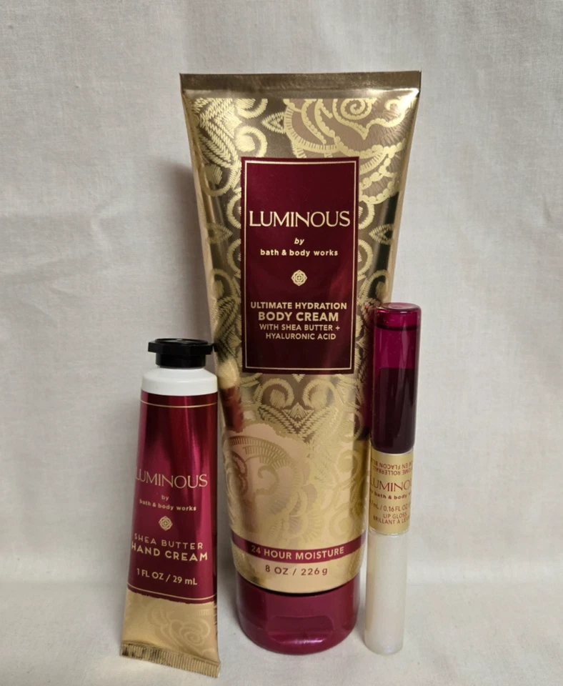 Bath & Body Works LUMINOUS Body Cream, Hand Cream, Perfumed Rollerball, Lip Glos - Image 1 of 1
