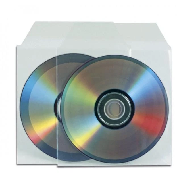 CONFEZIONE DI BUSTINE DA 100 PZ PER CD/DVD CON ALETTA DI CHIUSURA MEDIUM - Immagine 1 di 1