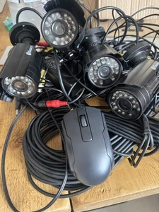 Swann SRPRO-510 CCTV Cameras x4 including DVR recorded & mouse - Day/Night - Picture 1 of 4