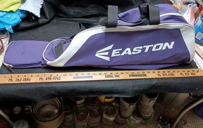 Bolso de béisbol/softbol EASTON - púrpura/blanco - cierre de cremallera/gancho de cerca - 34,5" Foto 1 de 4