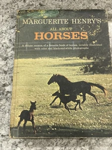 MARGUERITE HENRY'S ALL ABOUT HORSES, HARDCOVER, 1967, ILLUSTRATED - Imagen 1 de 5