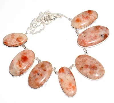 Collar hecho a mano enchapado en plata 925 con racimo de 20" bien hecho regalo GW Foto 1 de 3