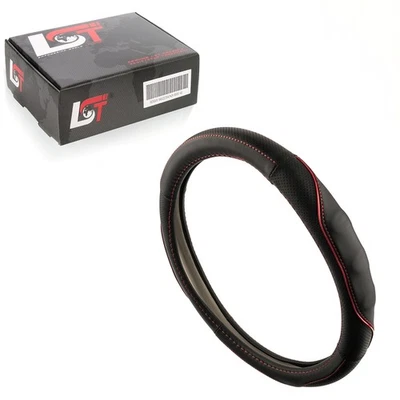 Lenkradschoner Lenkradbezug Hülle Ø 38x9cm Anthrazit Rot für VW GOLF JETTA EOS - Bild 1 von 4