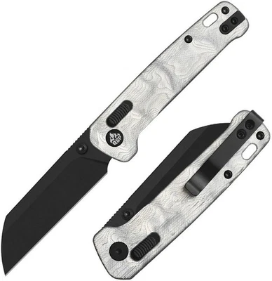 QSP Knife Penguin Folding Knife 3" 14C28N Steel Blade Aluminum Foil/G10 Handle - Image 1 of 4
