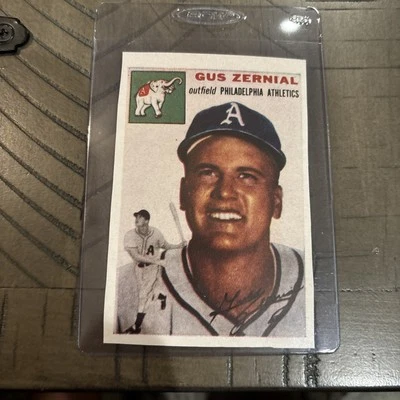 Tarjetas cortadas a mano Sports Illustrated Paper Premier 1954 Gus Zernial Athletics EX+ Foto 1 de 4