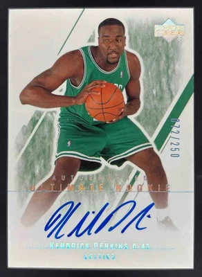 2003-04 Upper Deck Ultimate Collection #150 Kendrick Perkins RC automático/250 Foto 1 de 2