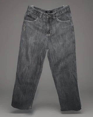 Jeans Sean John Negro 5 Bolsillos Lazo Patinador Street Grunge Hip Hop Talla 18 (29 X 27) Foto 1 de 4